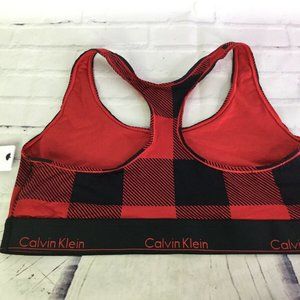 calvin klein buffalo plaid bra